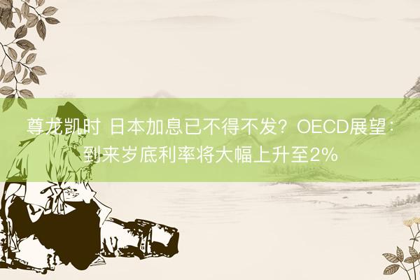 尊龙凯时 日本加息已不得不发？OECD展望：到来岁底利率将大幅上升至2%