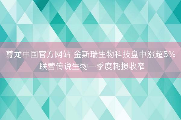 尊龙中国官方网站 金斯瑞生物科技盘中涨超5% 联营传说生物一季度耗损收窄