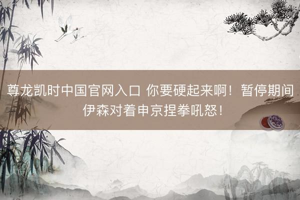 尊龙凯时中国官网入口 你要硬起来啊！暂停期间 伊森对着申京捏拳吼怒！