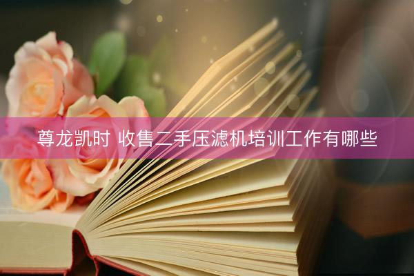 尊龙凯时 收售二手压滤机培训工作有哪些