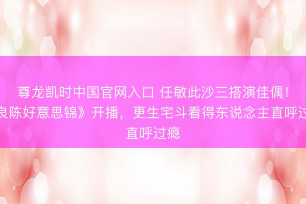 尊龙凯时中国官网入口 任敏此沙三搭演佳偶！《良陈好意思锦》开播，更生宅斗看得东说念主直呼过瘾
